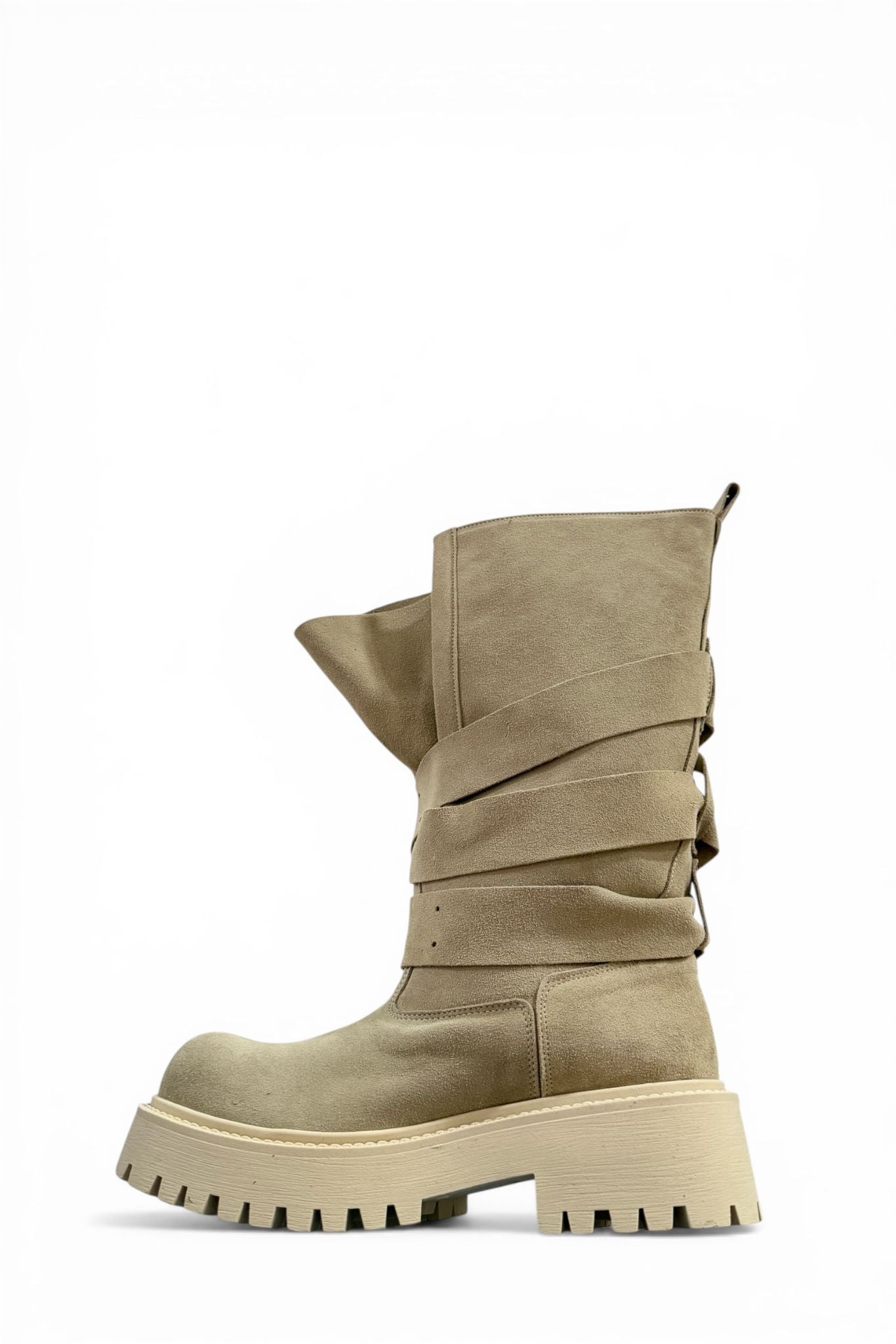 Amphibious with leather and suede straps - Kessy