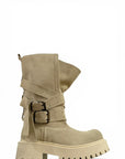 Amphibious with leather and suede straps - Kessy