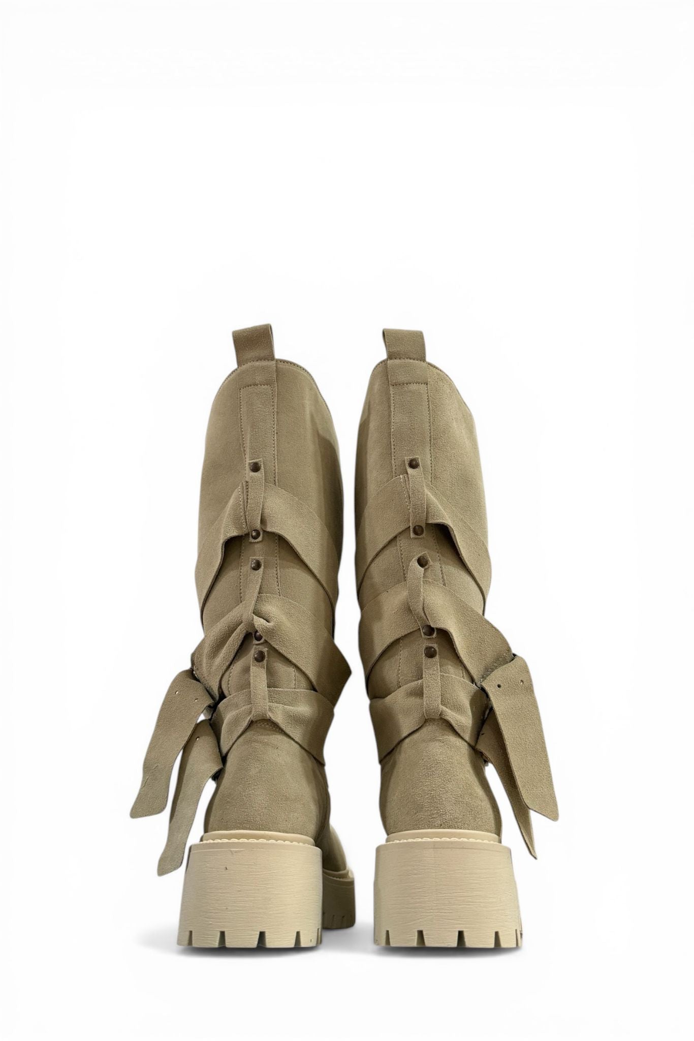 Amphibious with leather and suede straps - Kessy