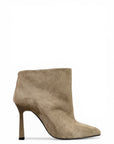 Stivaletto a punta con tacco in camoscio - MRS FEDERICA LOW