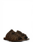 Suede fringed slipper - Mina