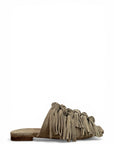 Suede fringed slipper - Mina
