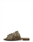 Suede fringed slipper - Mina