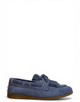 Mocassino con frange in camoscio jeans - Velvet