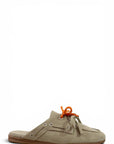 Suede Lace-up Clogs - Hanna