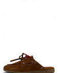 Suede Lace-up Clogs - Hanna