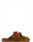 Suede Lace-up Clogs - Hanna