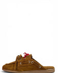 Suede Lace-up Clogs - Hanna