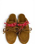 Suede Lace-up Clogs - Hanna