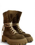 Amphibious boot with mole suede pocket - Maya