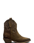 Texano basso in camoscio talpa - Sahara low