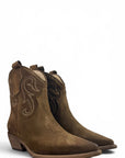 Texano basso in camoscio talpa - Sahara low