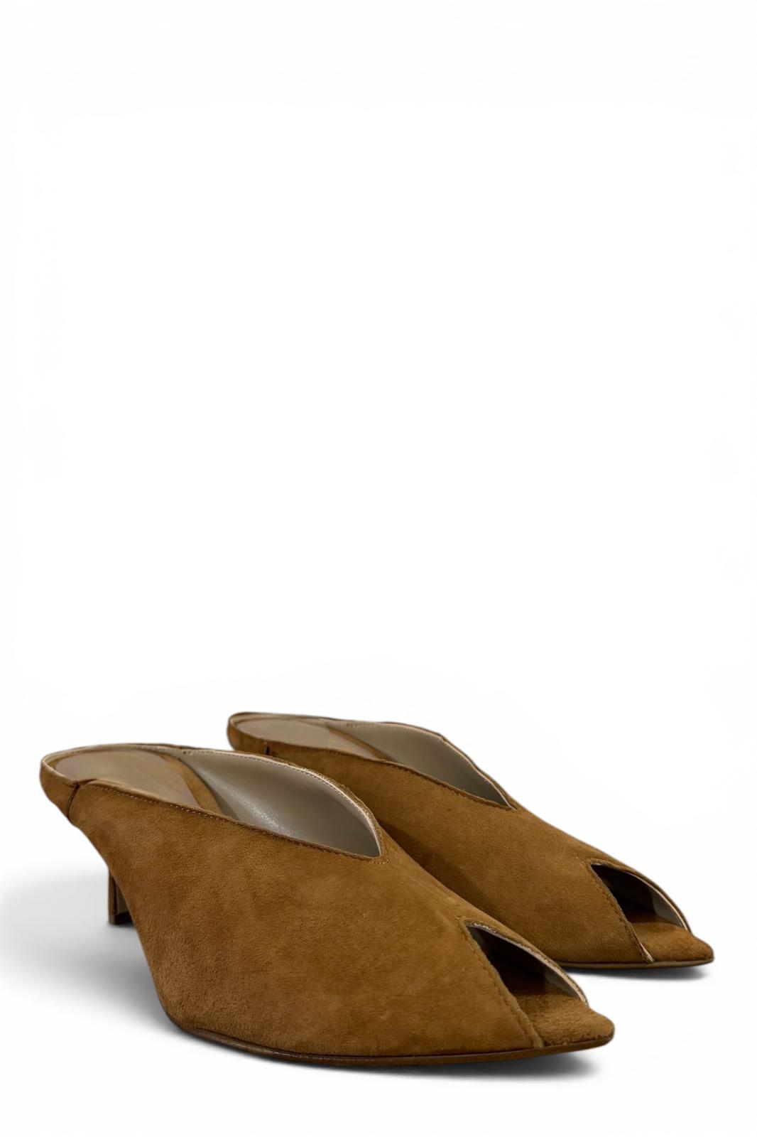 Sabot con tacco in camoscio - Lety