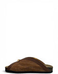 Sabot in raffia con dettaglio oro - Allis