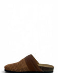 Sabot con fibbia in raffia cuoio - Aida