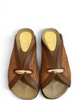 Sabot in raffia con dettaglio oro - Allis