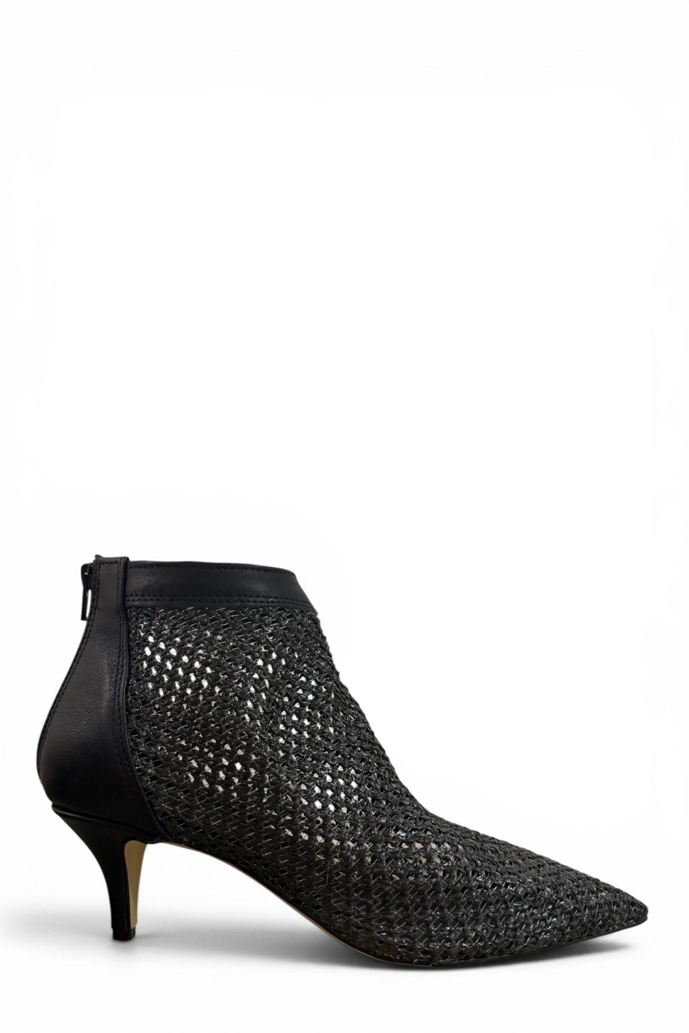Tronchetto in raffia nero - Jess