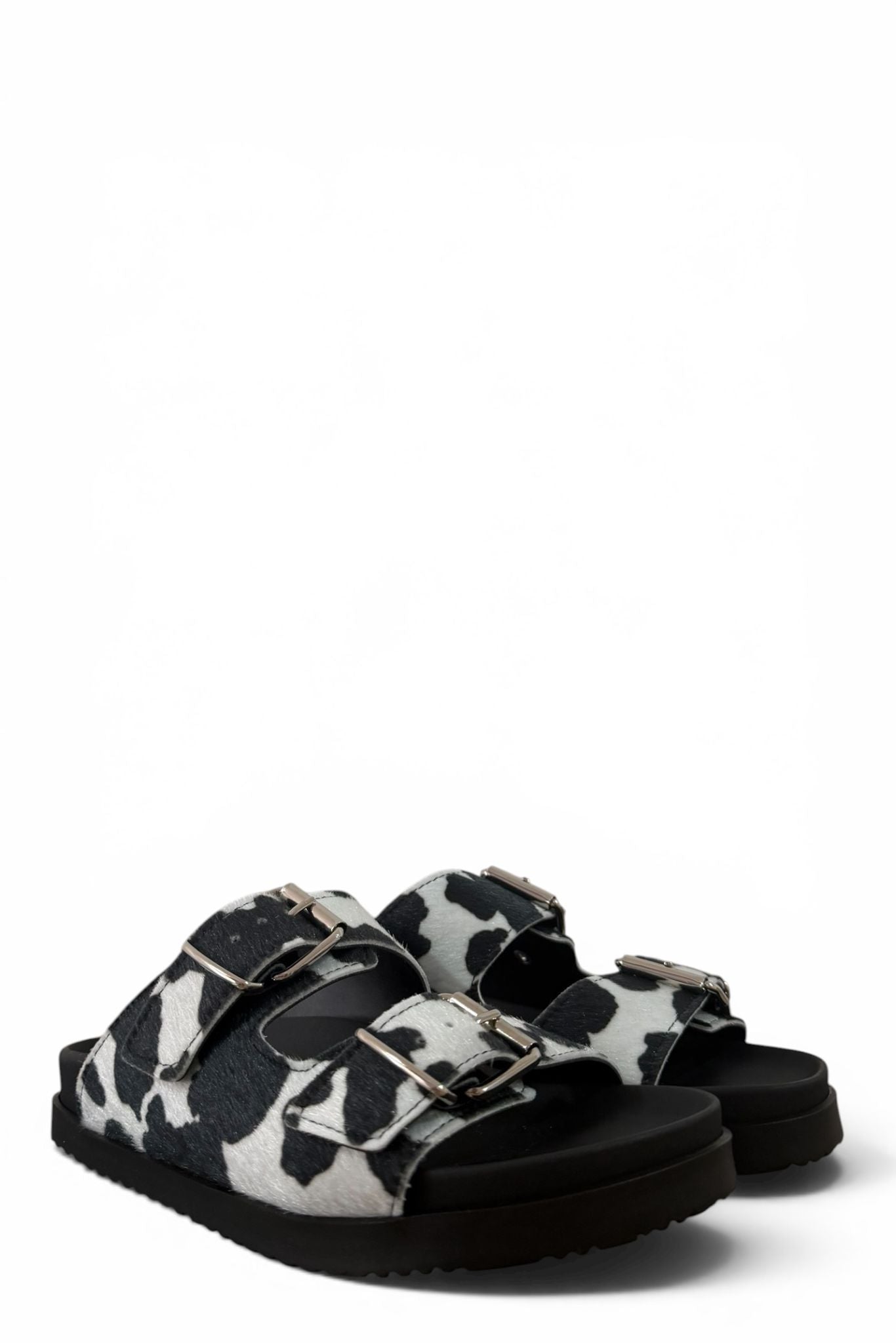 Ciabatta mucca bianco/nero - Goldie