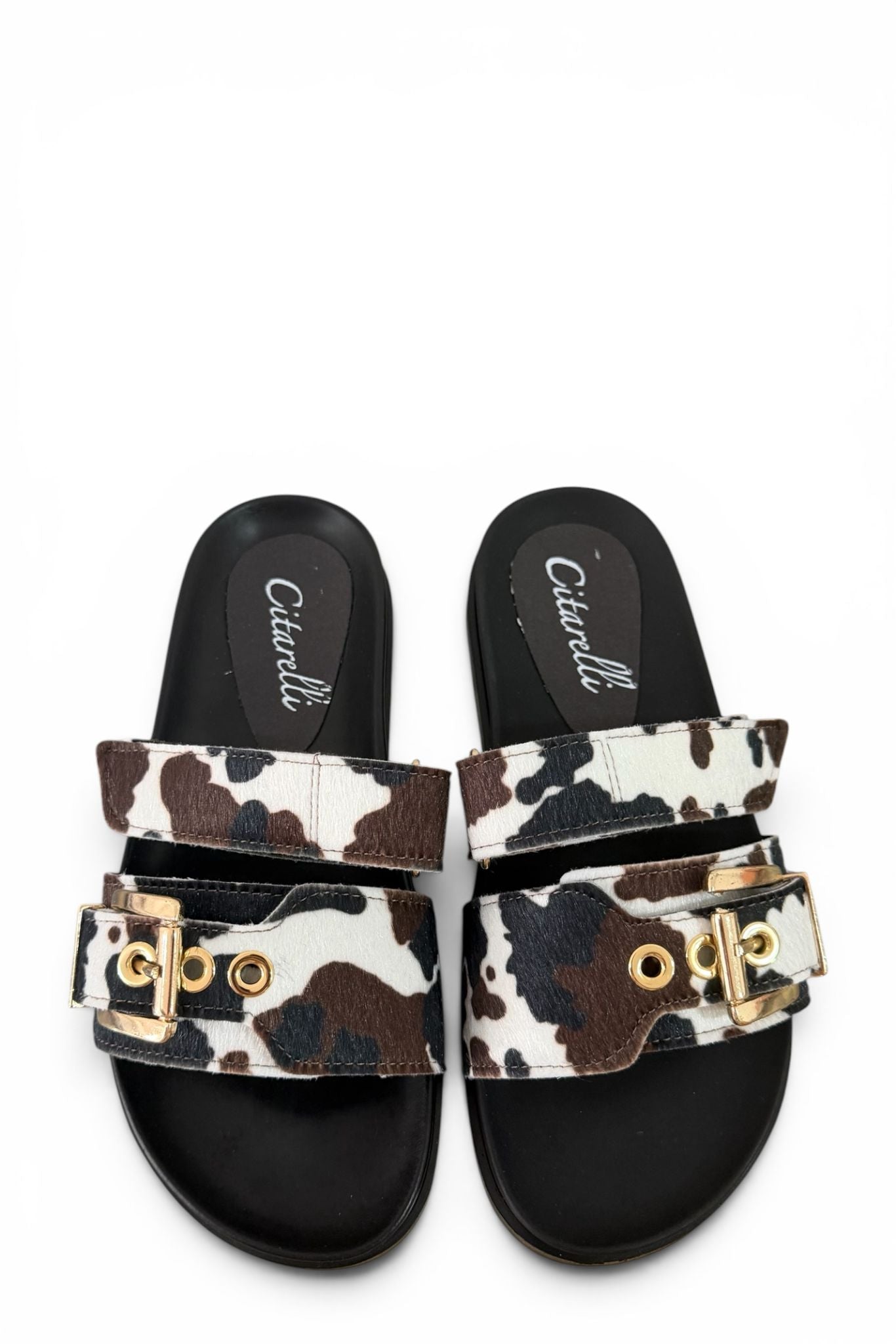 Sandal with straps and gold buckle - Katy SS25