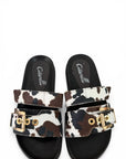 Sandal with straps and gold buckle - Katy SS25
