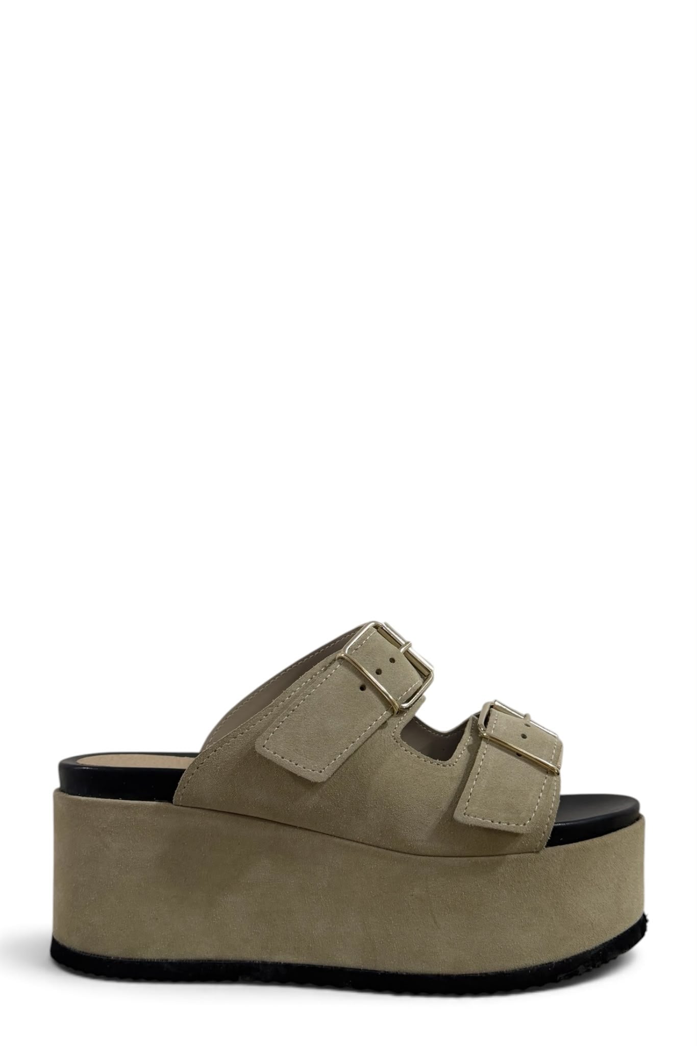 Zeppa in camoscio taupe - Gresia