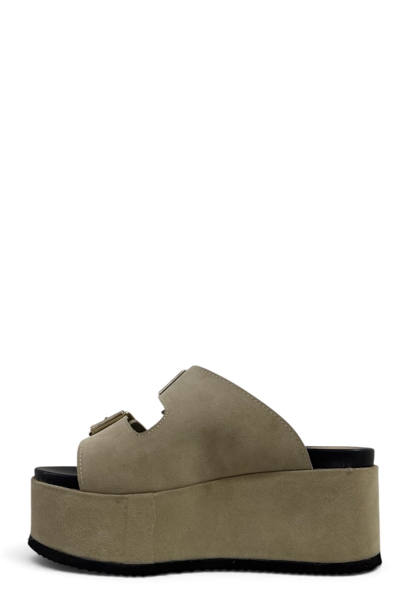 Zeppa in camoscio taupe - Gresia