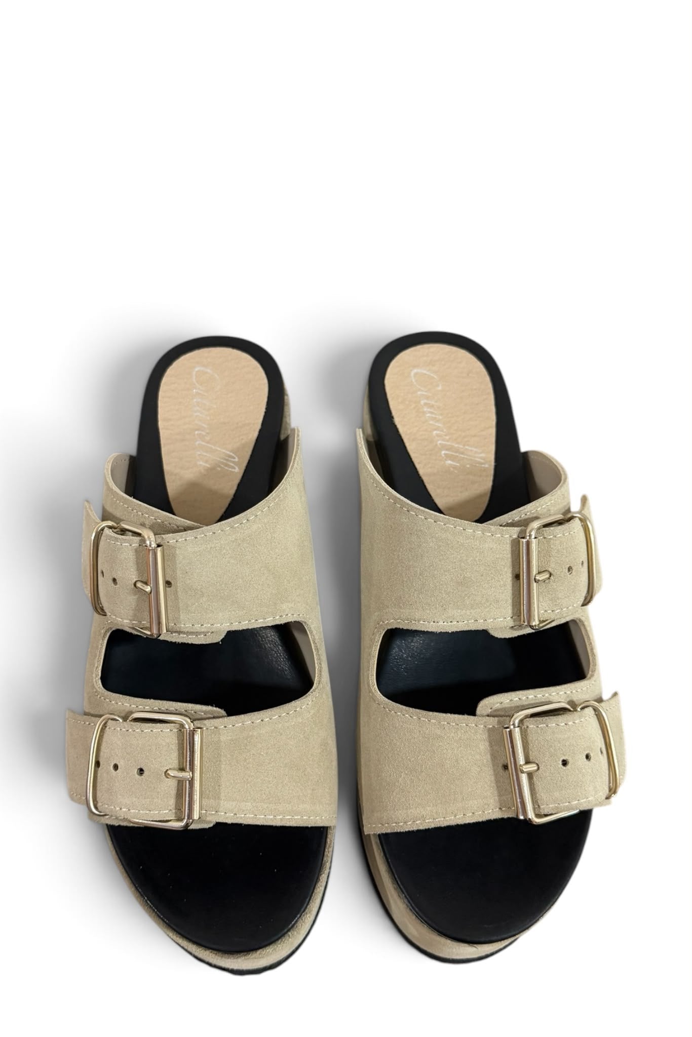 Zeppa in camoscio taupe - Gresia