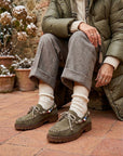 Mocassino in camoscio taupe - Ally