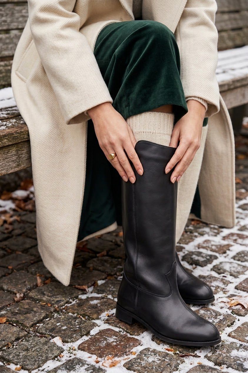 Stivale in pelle nero - Melody