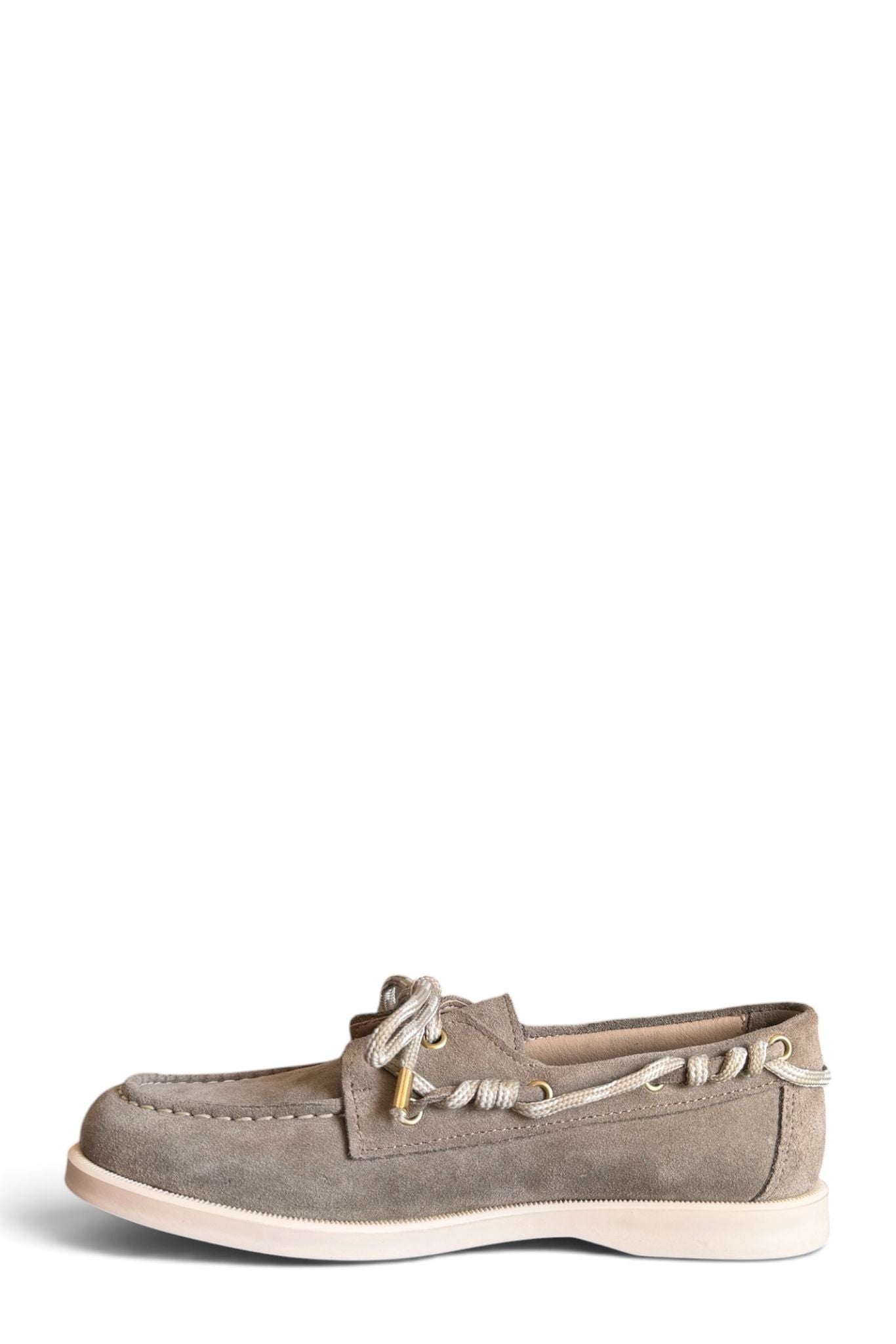 Mocassino in camoscio taupe - Amy