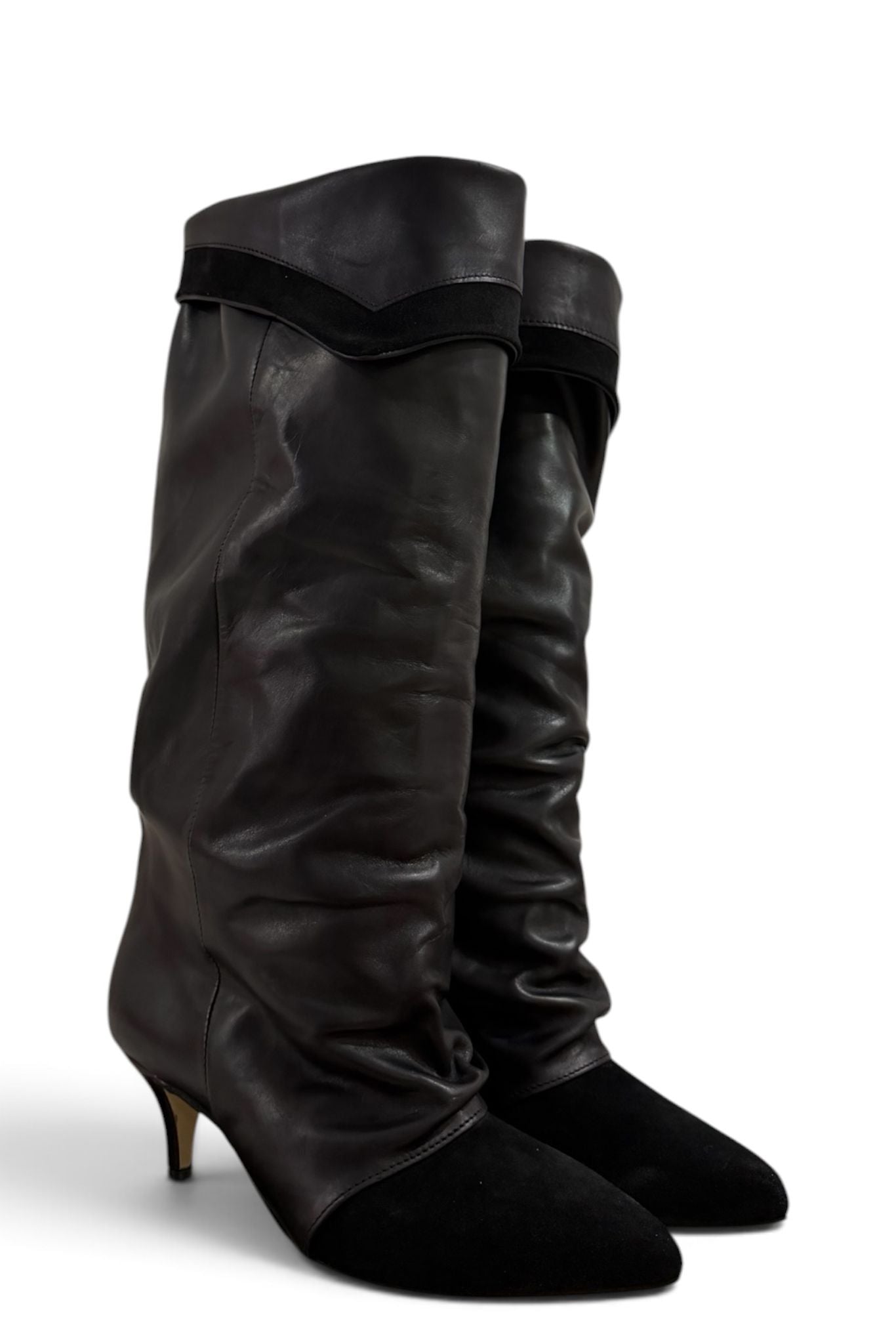 Stivale in pelle e camoscio nero - Marsh
