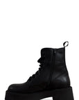Anfibio basso con lacci in pelle nero - Noah