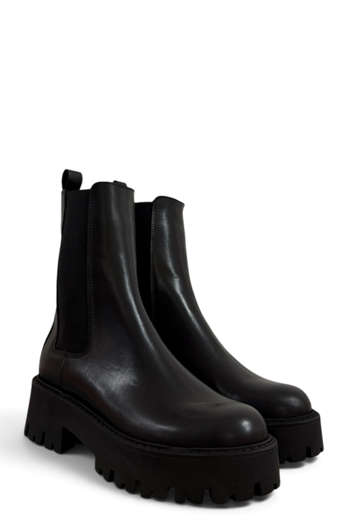 Anfibio basso in pelle nero - Henry