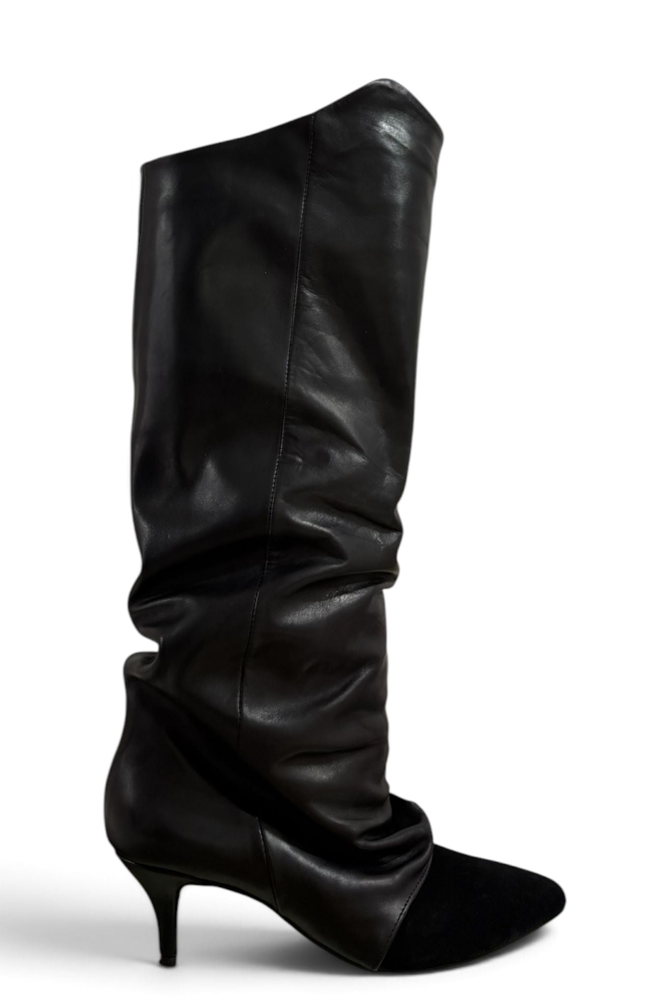 Stivale in pelle e camoscio nero - Marsh