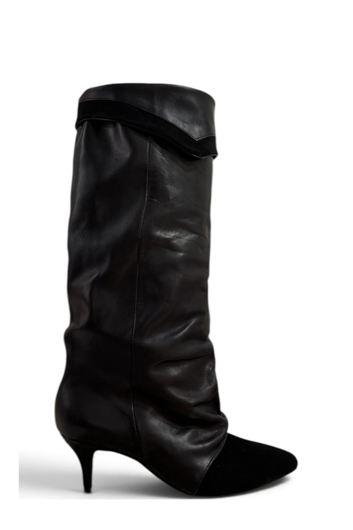 Stivale in pelle e camoscio nero - Marsh