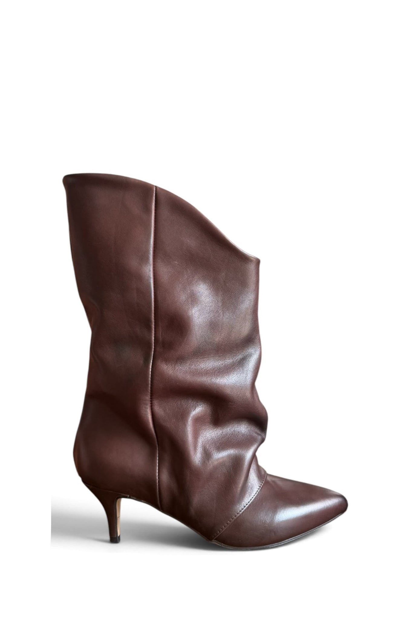 Ankle boot with fold in leather suede - Suele New