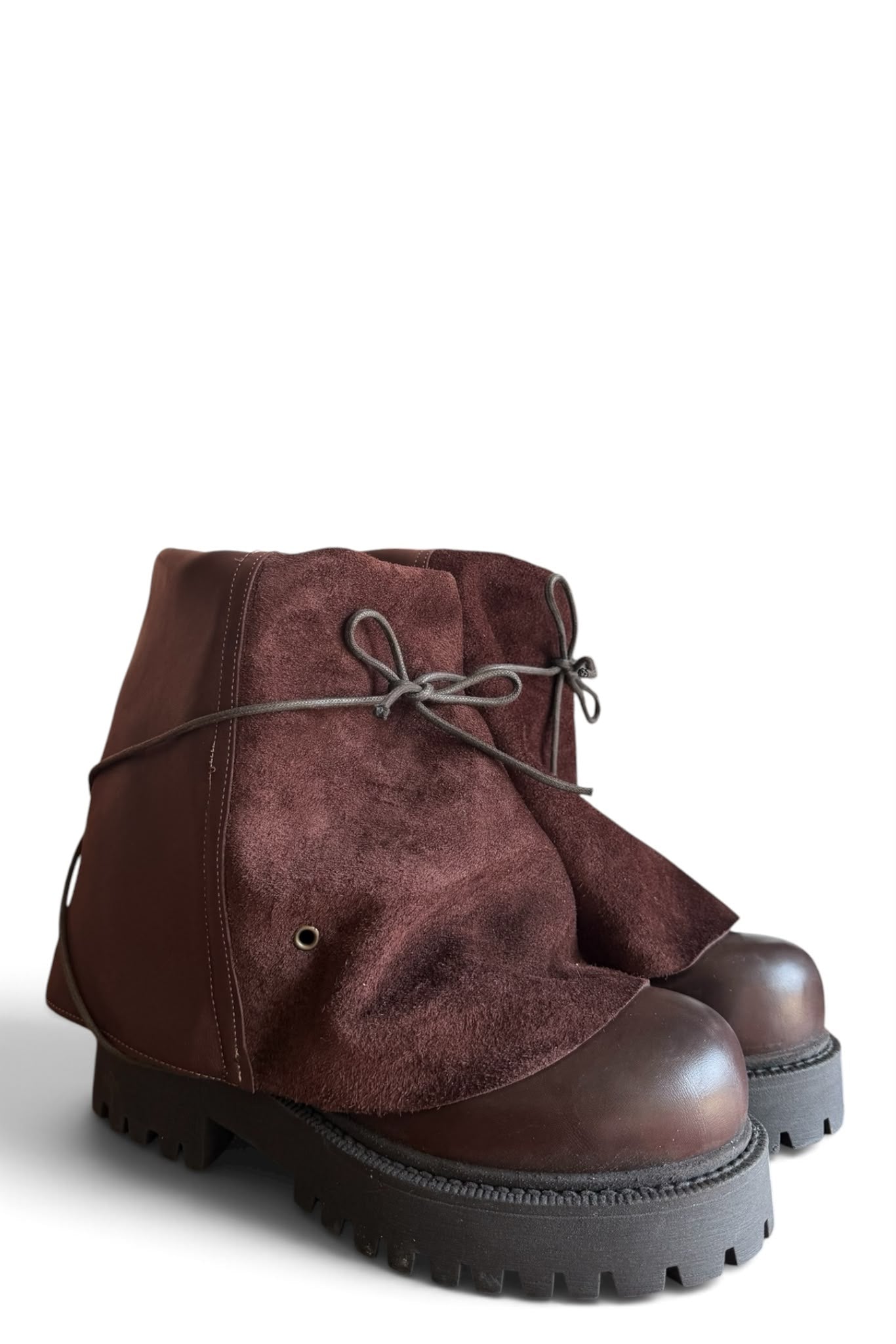 Anfibio alto in pelle marrone - Clarissa