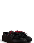 Dark brown suede fringed loafer - Velvet