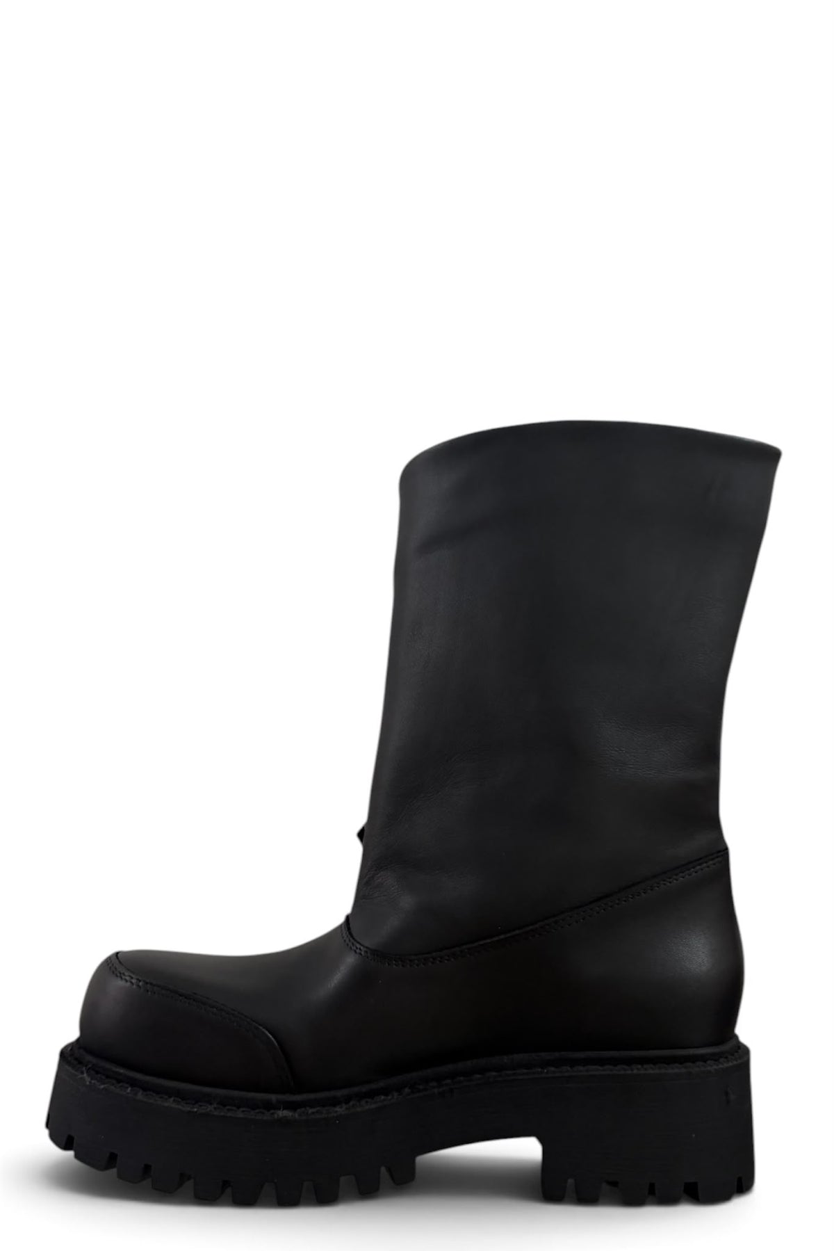 Anfibio con fibbie in pelle nero - Adele