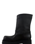 Anfibio con fibbie in pelle nero - Adele