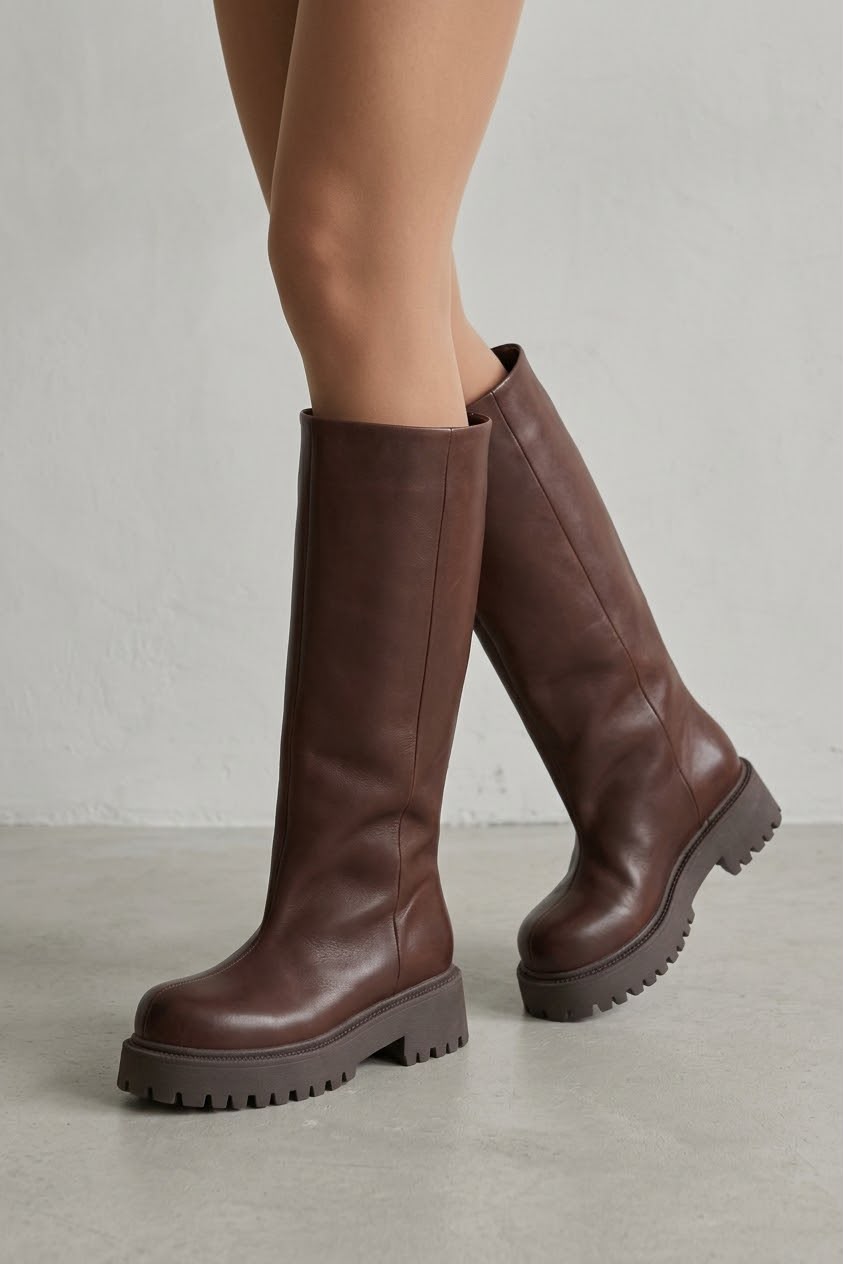 Anfibio in pelle marrone - Ashley