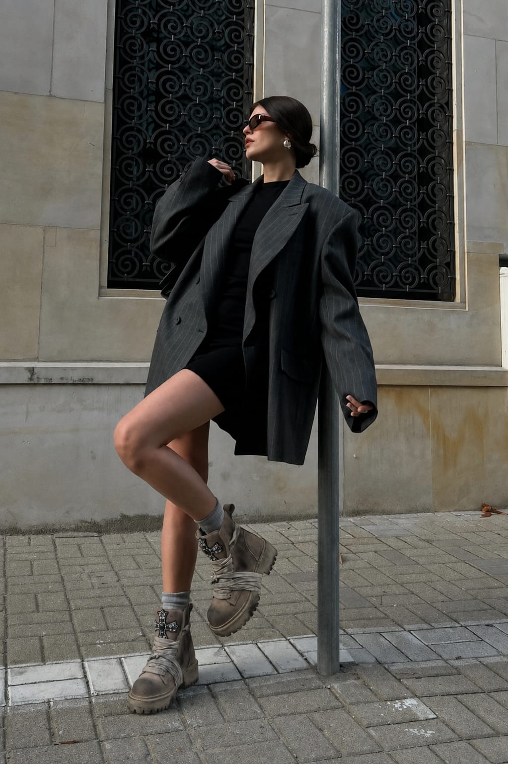 Anfibio con decori taupe - Zoe