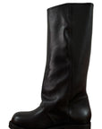 Anfibio con fibbie in pelle nero - Raven