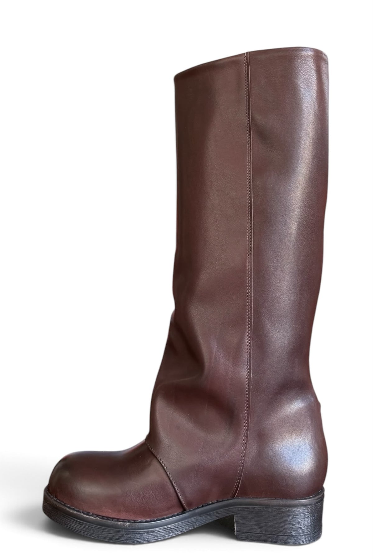 Anfibio con fibbie in pelle marrone - NOVA