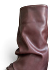 Black leather wedge boot - Zelda