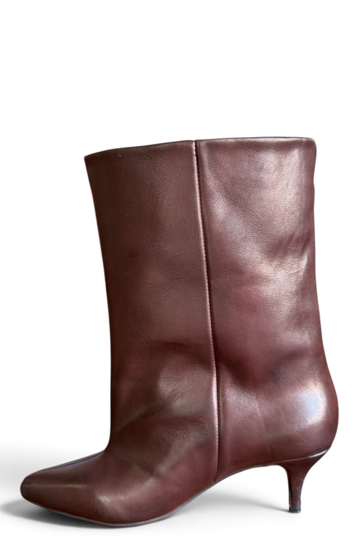 Bottine en cuir noir - MRS LOW New