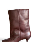 Bottine en cuir noir - MRS LOW New