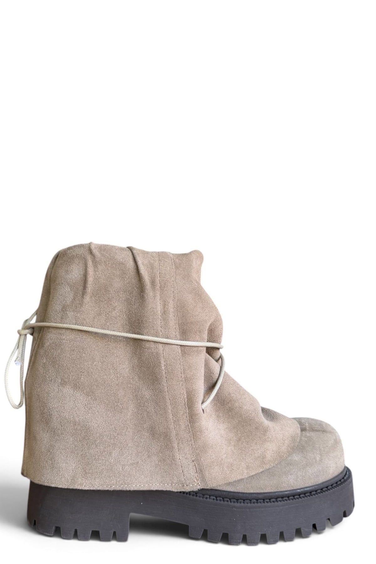 Anfibio alto in camoscio taupe - Clarissa