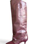 Stivale in pelle e camoscio bordeaux - Marsh
