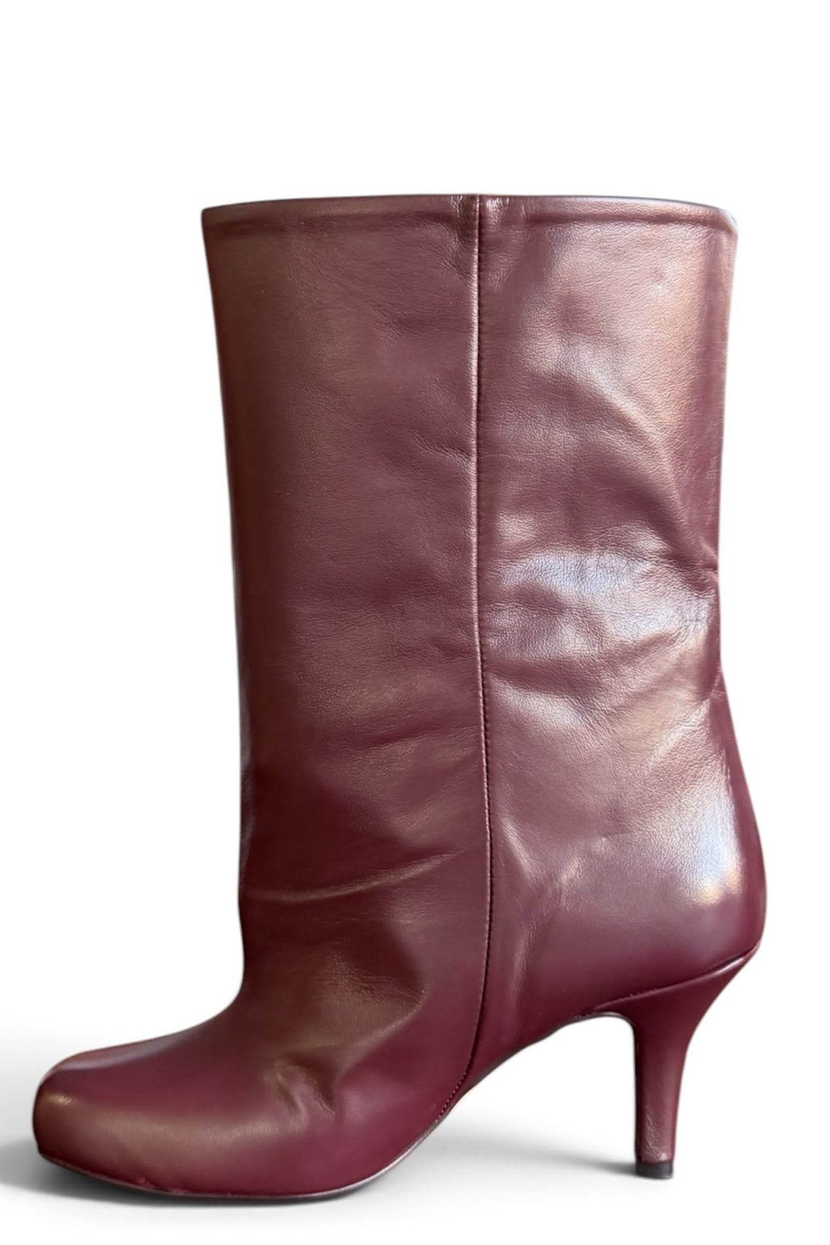 Black leather ankle boot - MRS LOW New